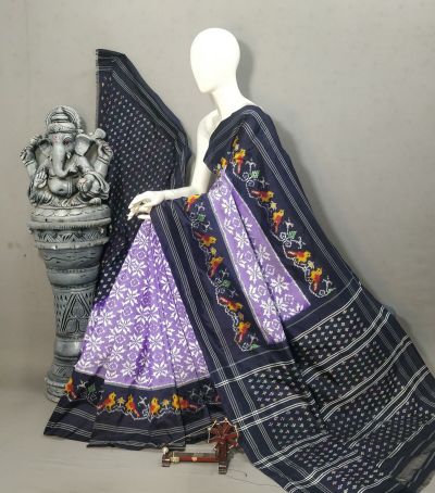 PALUIDSS5A07BSCC37- Ikat silk saree