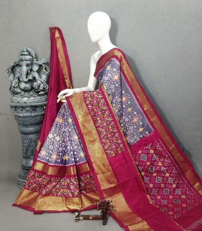 PALUIDSS5A06NCDC36- Ikat silk saree