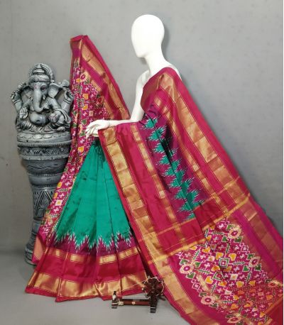 PALUIDSS5N04TSDD03- Ikat silk saree