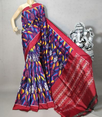 PRIHIDSS5A07EDDC01- Ikat silk saree