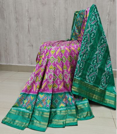 PSHLIDSS5Y12NCDD06- Ikat silk saree