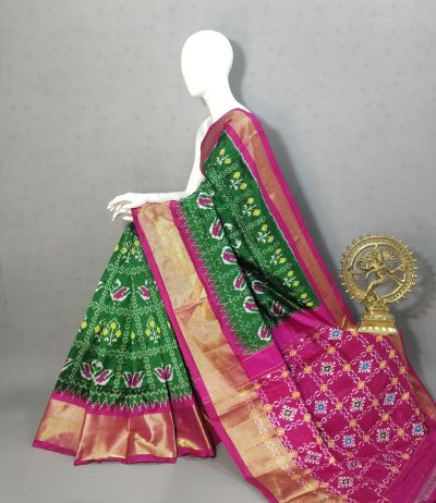 PRKSIDSS5Y05NDDC05- Ikat silk saree