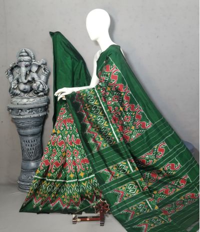 PALUIDSS5Y10BBCD03- Ikat silk saree