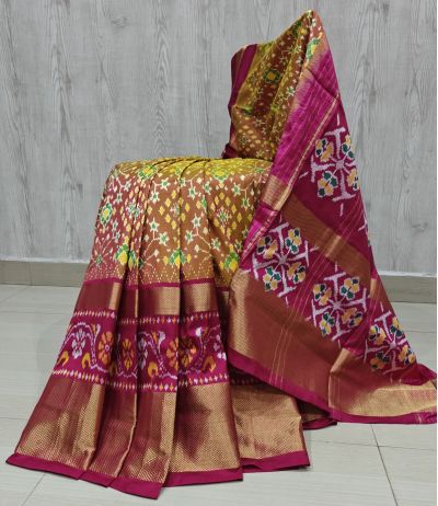 PSHLIDSS5Y12NCDD08- Ikat silk saree