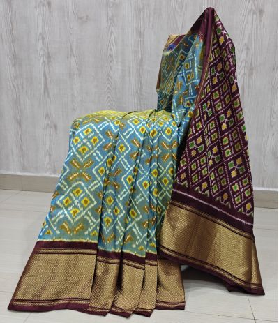 PSHLIDSS5Y12NCDD09- Ikat silk saree