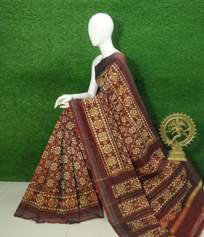PUSNIDSS5Y09NDCC16- Ikat silk saree