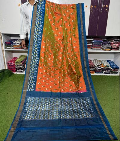 PGMRILWS5A07XZCD10- light weight Ikat silk saree