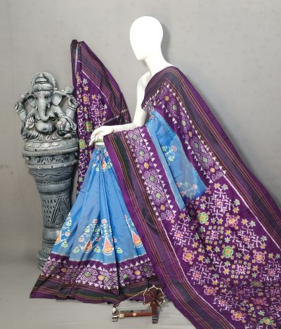 PALUIDSS5A07BSCC36- Ikat silk saree