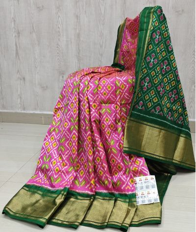 PSHLIDSS5Y04NCDD15- Ikat silk saree