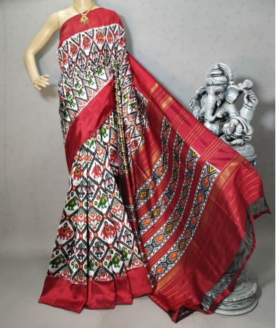 PRIHIDSS5A07EDDC07- Ikat silk saree