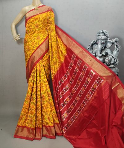 PRIHIDSS5A09BTCD31- Ikat silk saree