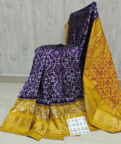 PSHLIDSS5Y04NCDD03- Ikat silk saree