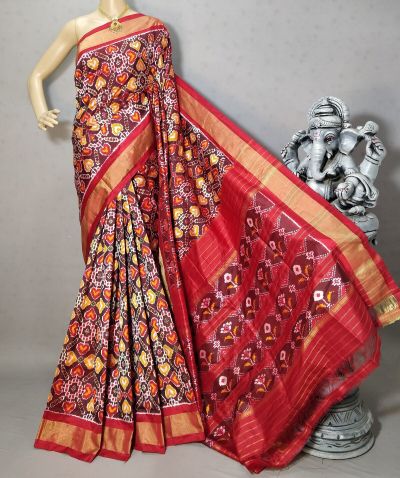 PRIHIDSS5A09BTCD25- Ikat silk saree