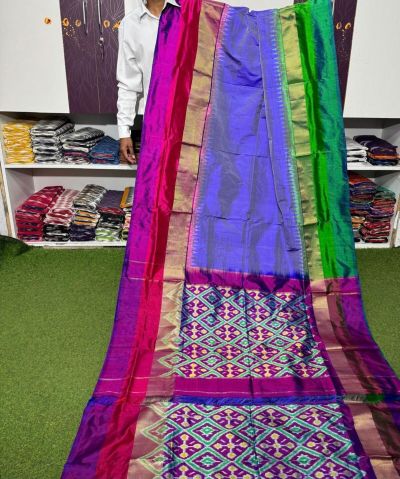 PSRGIDSS5A05TZDD19- Ikat silk saree