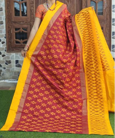 PGMRILWS5A07XECD17- light weight Ikat silk saree
