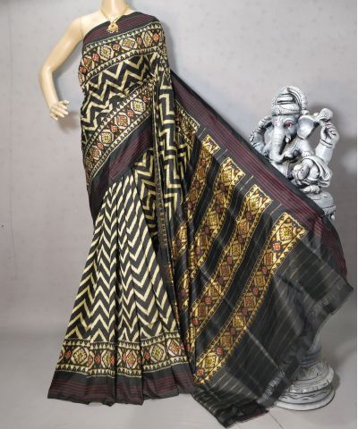 PRIHIDSS5Y05BTCC03- Ikat silk saree