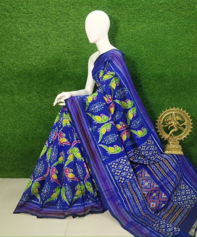 PUSNIDSS5Y09NDCC21- Ikat silk saree
