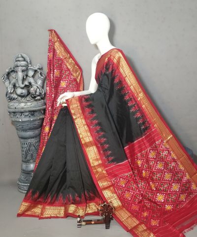 PALUIDSS5A09NSCD18- Ikat silk saree
