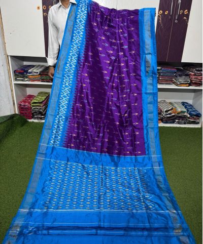 PGMRILWS5A07XZCD18- light weight Ikat silk saree
