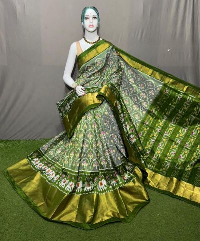 PSRGIDSS5A09BBCC07- Ikat silk saree