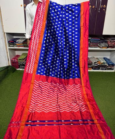 PGMRILWS5A07XZCD19- light weight Ikat silk saree