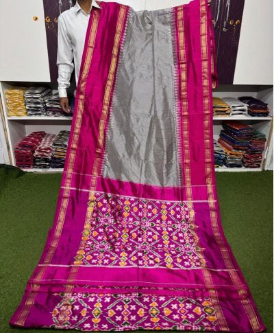 PSRGIDSS5A05TZDD12- Ikat silk saree
