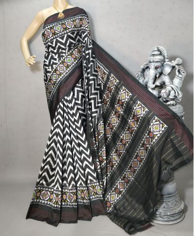 PRIHIDSS5Y05BTCC02- Ikat silk saree