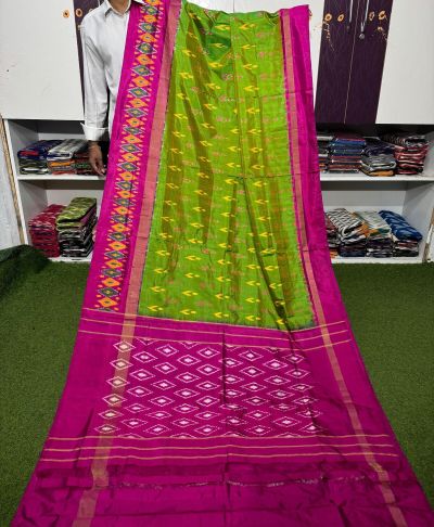 PGMRILWS5A07XZCD20- light weight Ikat silk saree