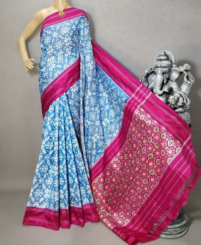 PRIHIDSS5Y05BTCC27- Ikat silk saree