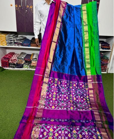 PSRGIDSS5A05TZDD21- Ikat silk saree