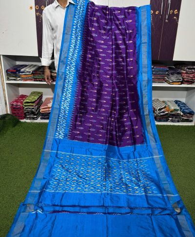 PGMRILWS5A07XZCD14- light weight Ikat silk saree