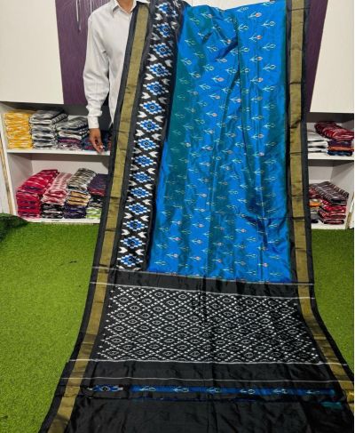 PGMRILWS5A07XZCD34- light weight Ikat silk saree
