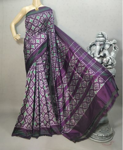 PRIHIDSS5A09BTCD22- Ikat silk saree