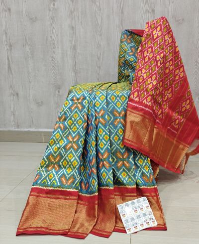 PSHLIDSS5Y04NCDD12- Ikat silk saree