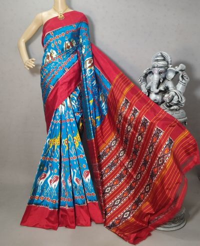 PRIHIDSS5A07EDDC04- Ikat silk saree