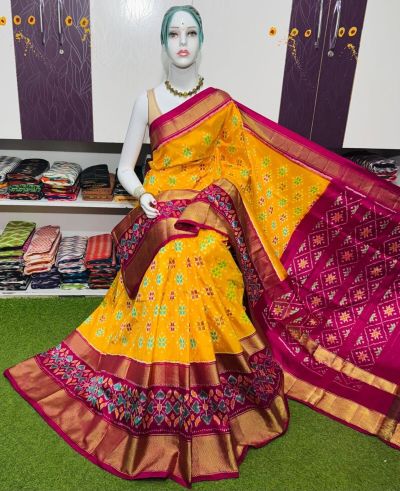 PSRGIDSS5Y09BBCD34- Ikat silk saree
