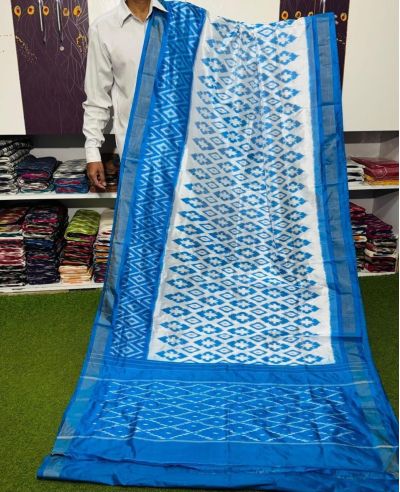 PGMRILWS5A07XZCD02- light weight Ikat silk saree