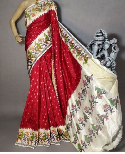 PGMRIDSS5Y09NSDD04- Ikat silk saree