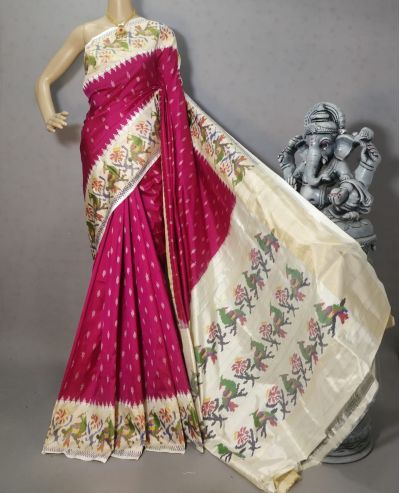 PRIHIDSS5Y06NSCC03- Ikat silk saree