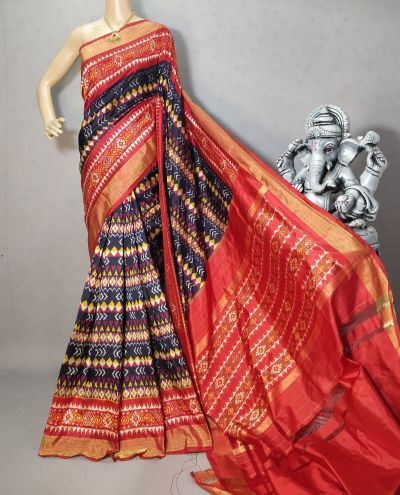 PRIHIDSS5Y12BTCD15- Ikat silk saree