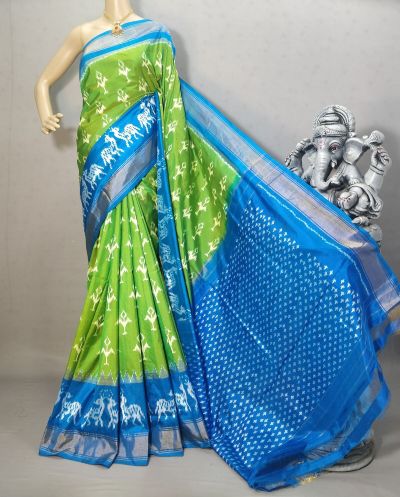 PRIHIDSS5Y10TTCD07- Ikat silk saree
