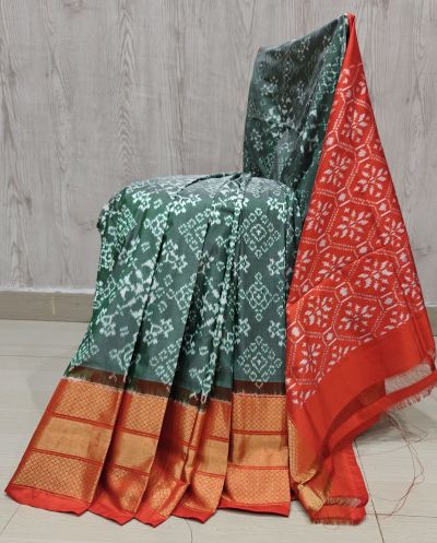 PSHLIDSS5Y12NCDD24- Ikat silk saree