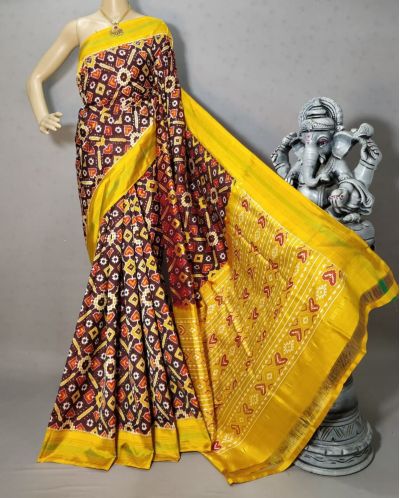 PRIHIDSS5A07EDDC02- Ikat silk saree