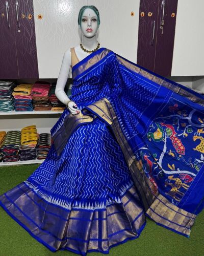 PSRGIDSS5A09BBCC20- Ikat silk saree