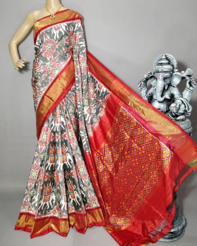 PRIHIDSS5A09BTCD12- Ikat silk saree