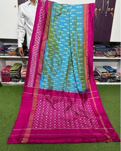 PGMRILWS5A07XZCD23- light weight Ikat silk saree