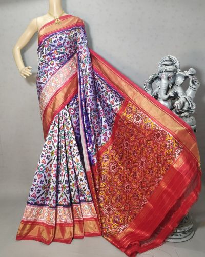 PRIHIDSS5A09BTCD27- Ikat silk saree