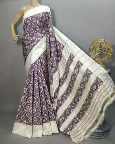 PRKSIDSS5Y05NDDC02- Ikat silk saree