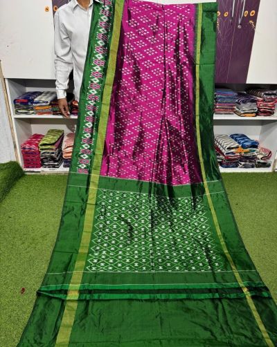 PGMRILWS5A07XZCD26- light weight Ikat silk saree