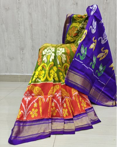 PSHLIDSS5Y04NCDD18- Ikat silk saree